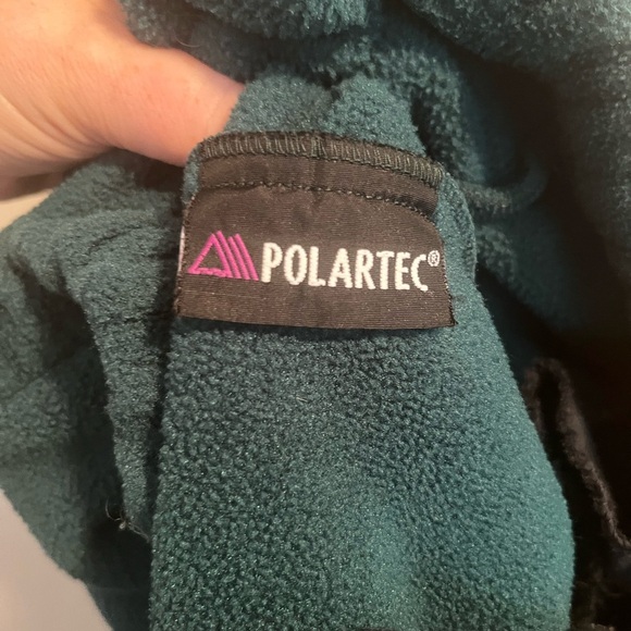 Vintage Green Bay Packers Green Fleece Quarter Zip Pullover w/Embroidered Logo M - Picture 13 of 16